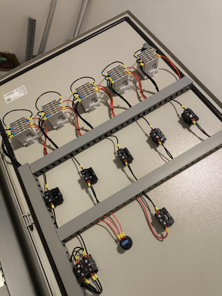 Componentes e dispositivos elétricos industriais